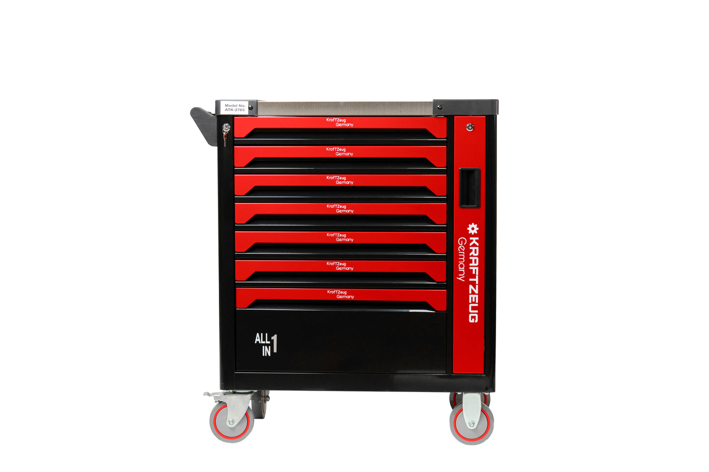 251 Piece Tool Cabinet, Red Tool Chest with 7 Drawer Tool Chest