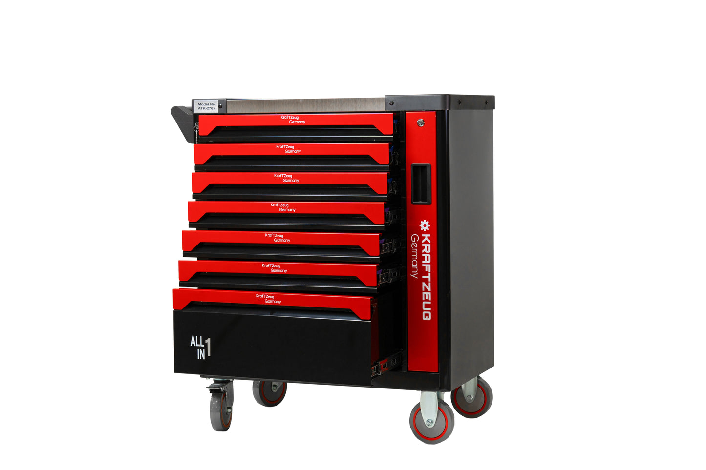 251 Piece Tool Cabinet, Red Tool Chest with 7 Drawer Tool Chest